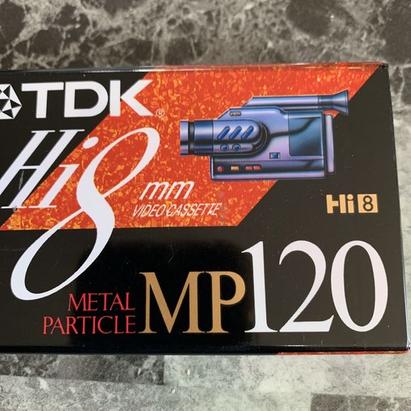 TDK MP 120 High Standard 8mm Video Cassette Metal Particle - Picture 2 of 5